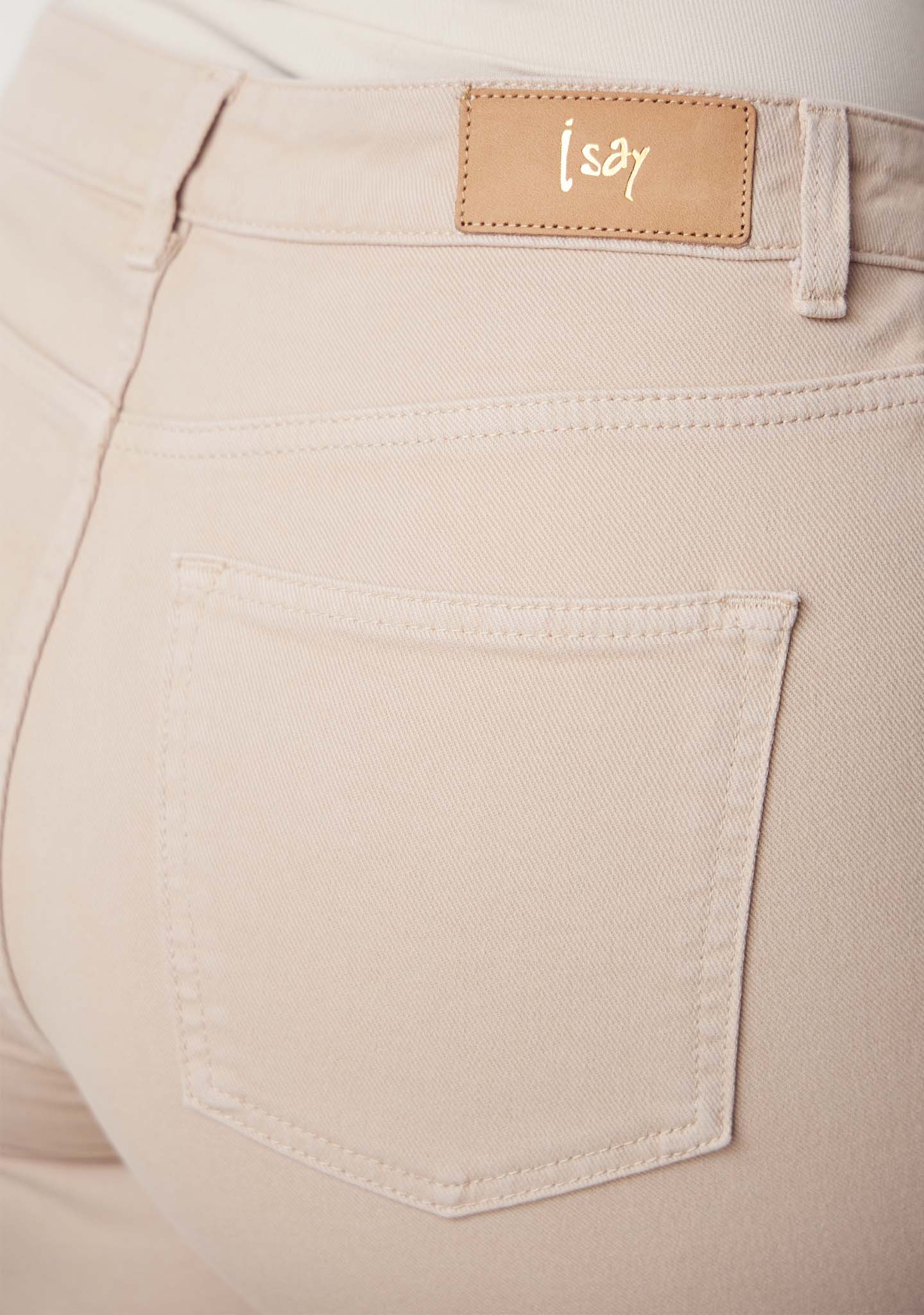 Bologna Wide Twill Pant - Dark Sand - Isay - 6