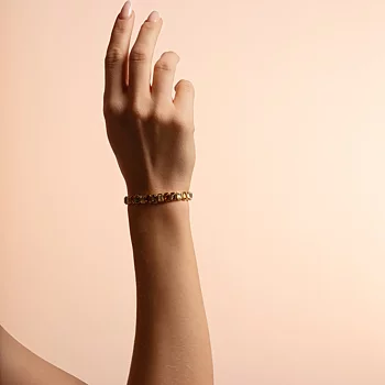 Snö Of Sweden Cathrine Crystal Brace Gold/Brown