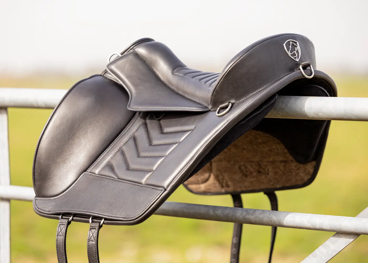 EDIX®  Baroque bareback saddle, leather, black - 9