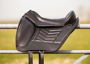 EDIX® Fusion Baroque barbackasadel, läder, svart