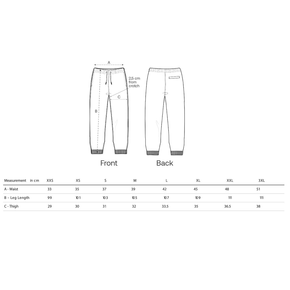 Unisex Jogging pants Black - 4