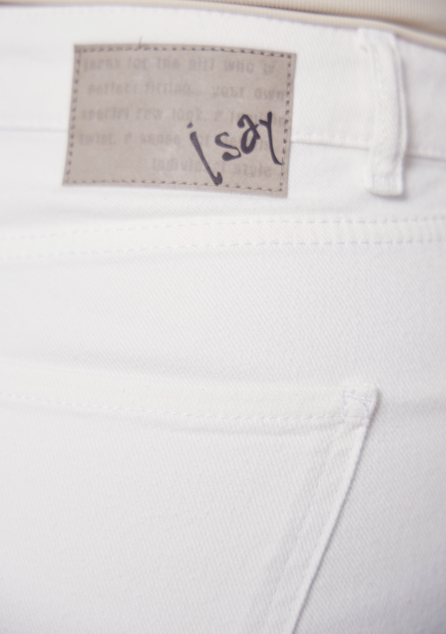 Como Twill Wide Pant - White - Isay - 6