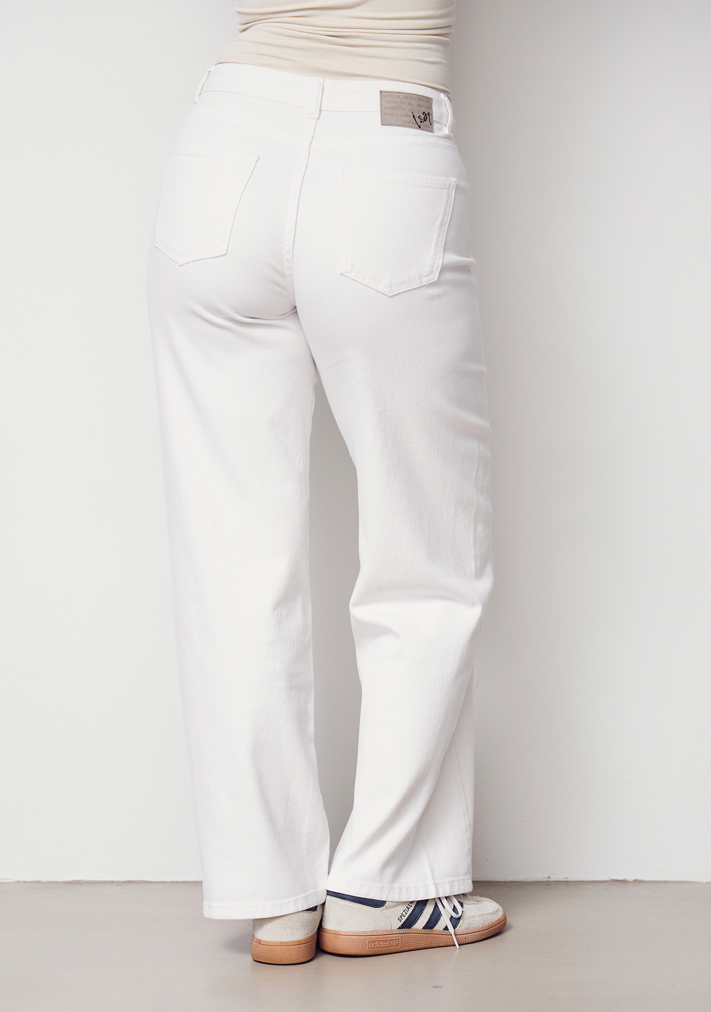 Como Twill Wide Pant - White - Isay - 3