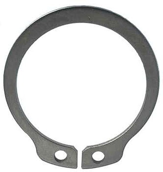 Spårring för axel rostfri 12 mm