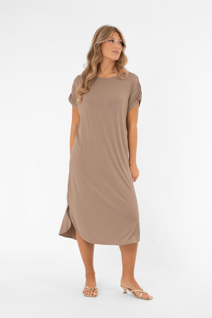 Ellery Dress, Taupe- Capri Collection - 2