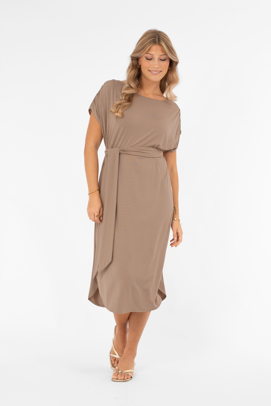 Ellery Dress, Taupe- Capri Collection