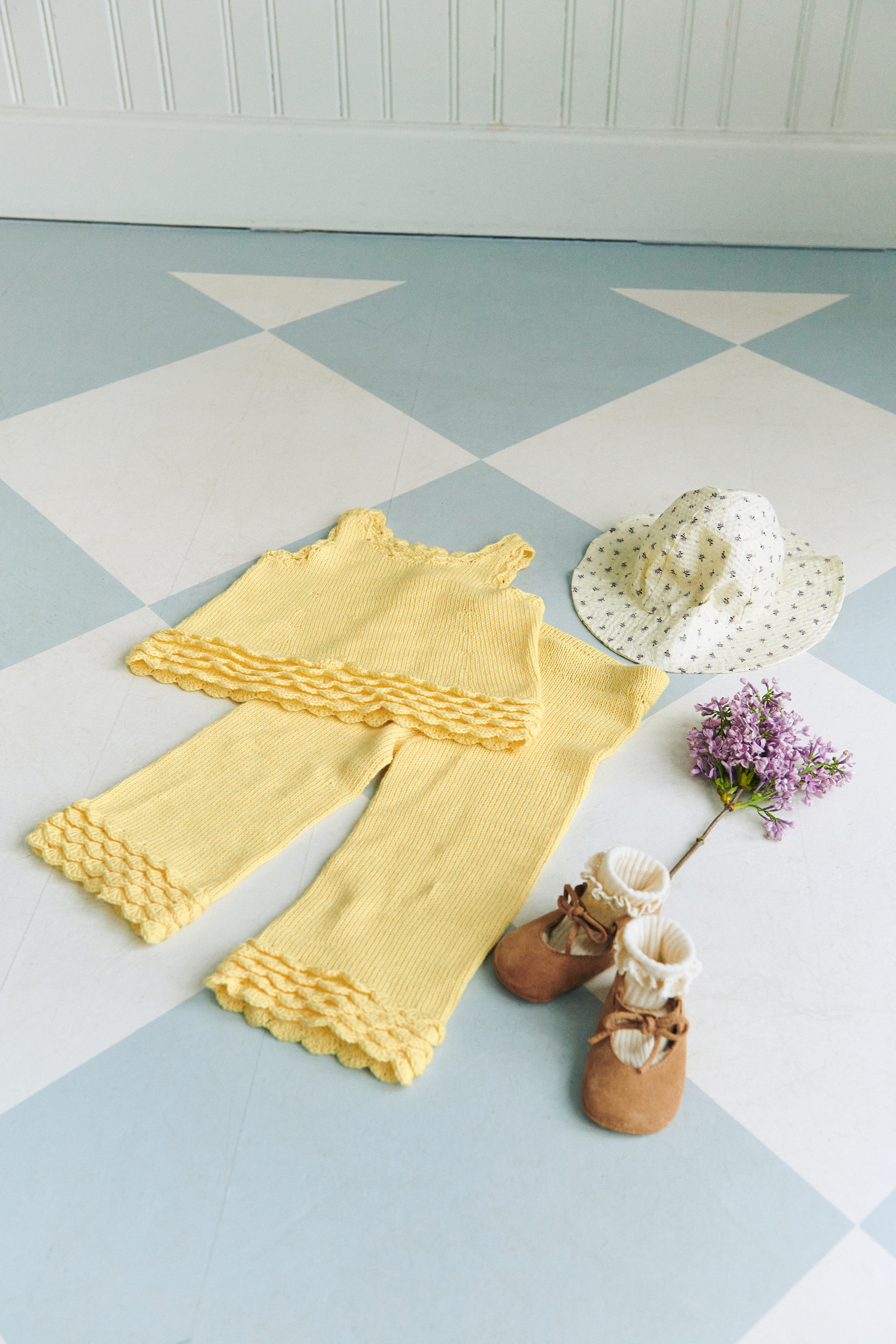 Sandnes Rosette Top, Bloomer & Pants  Baby 2603_07 (27 m st 3) - 3