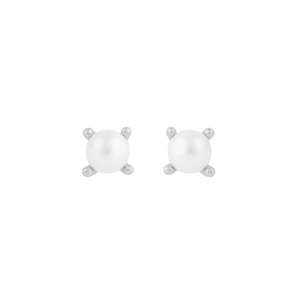 Snö Of Sweden Lucy Pearl Ear Silverpläterad