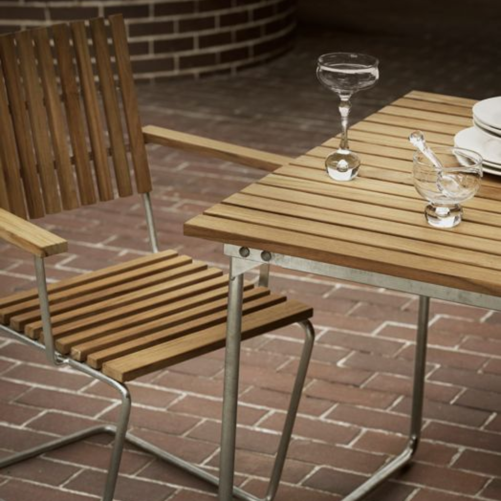 Bovik bord 150 cm teak - Grythyttan stålmöbler - 2
