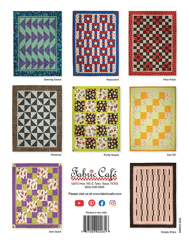 Bok:  3-Yard Quilt Favorites - Fabric Cafe - 2