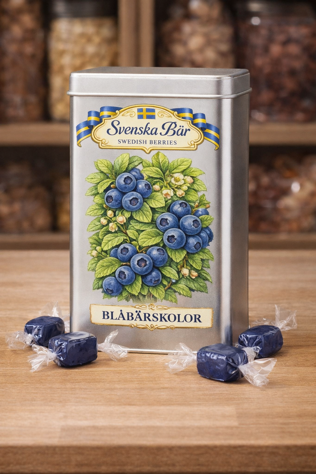 Blueberry caramels
