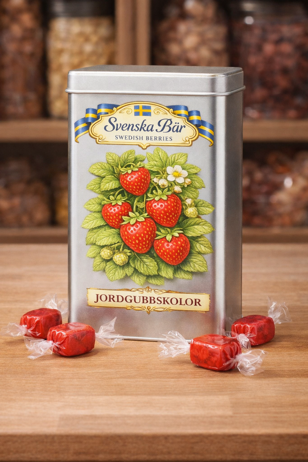 Strawberry caramels