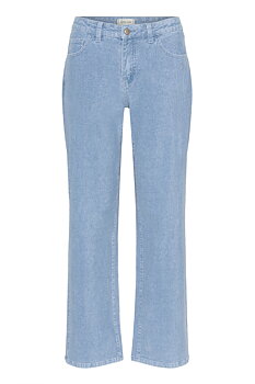 RAFAEL CORDUROY PNAT - LJUSBLÅ - CREAM