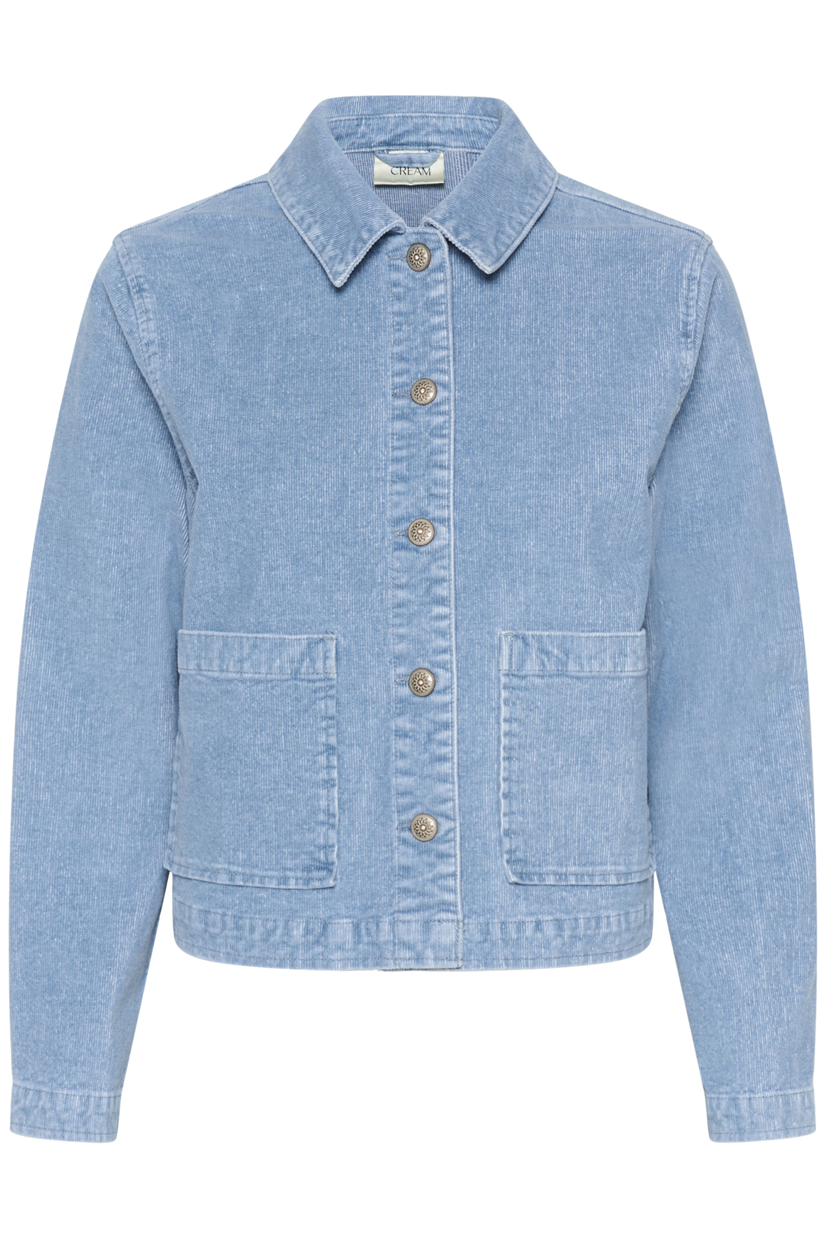 RAFAEL CORDUROY JACKET - LJUSBLÅ - CREAM - 2