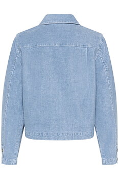 RAFAEL CORDUROY JACKET - LJUSBLÅ - CREAM