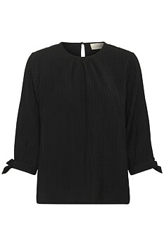 SOPHIE BLOUSE - SVART - CREAM