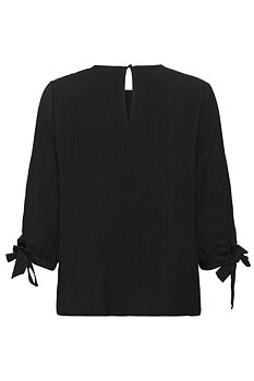 SOPHIE BLOUSE - SVART - CREAM