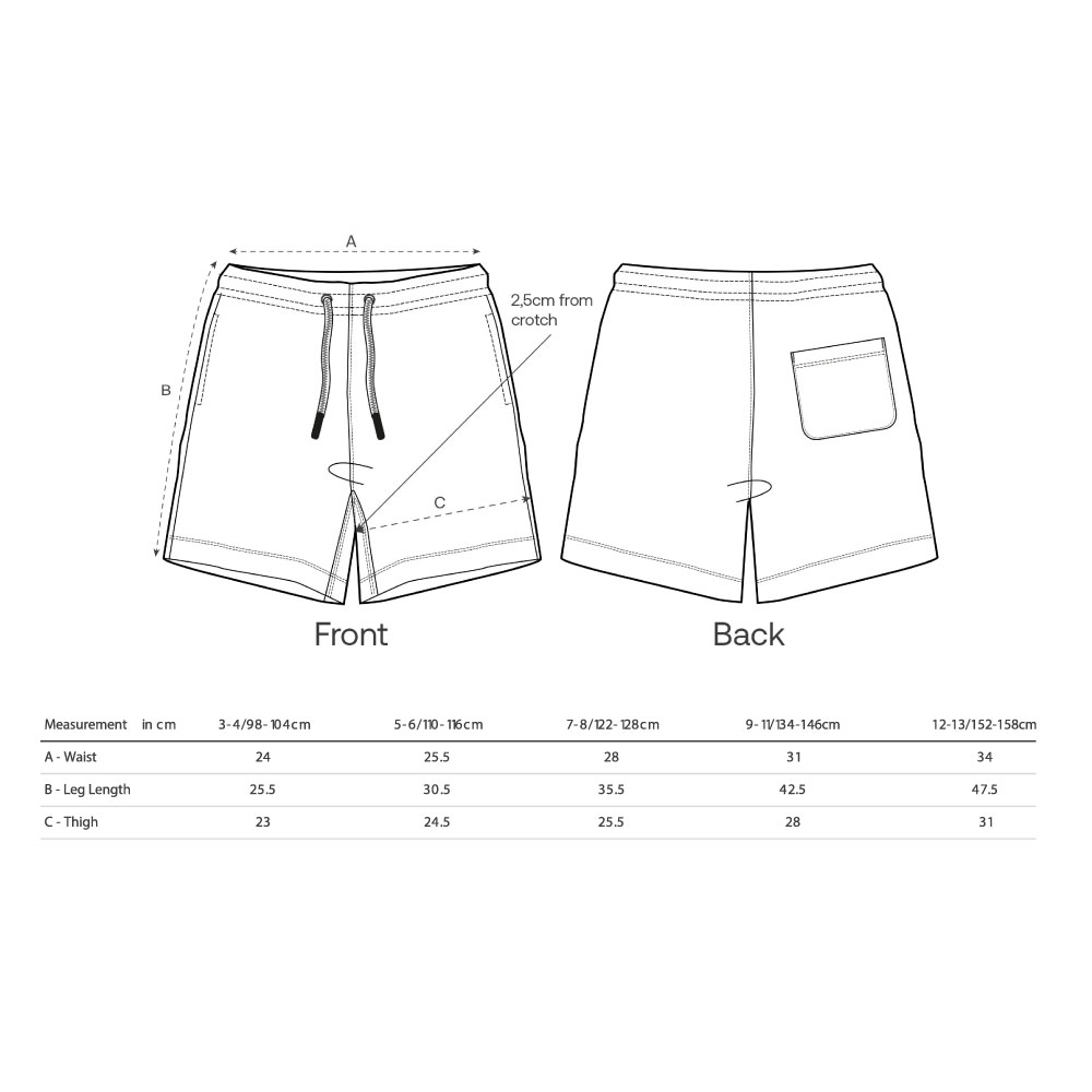 Kids Shorts Black - 3