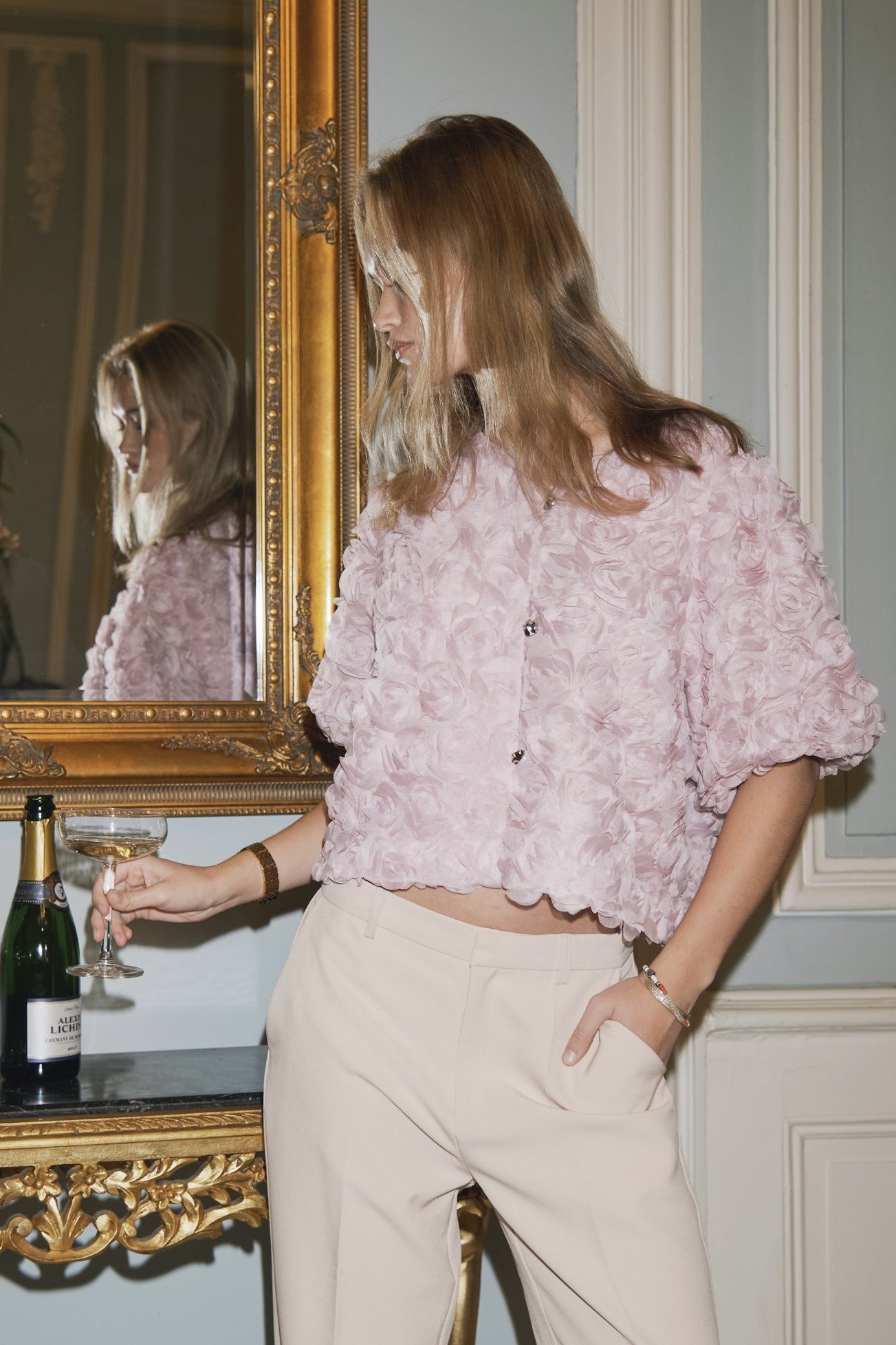 Neo Noir - Aisa Flower Blouse Rose - 7