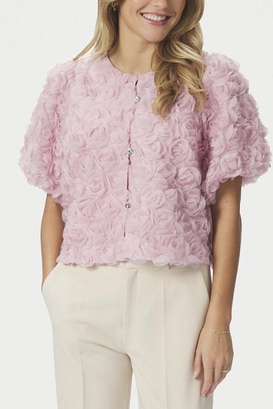 Neo Noir - Aisa Flower Blouse Rose