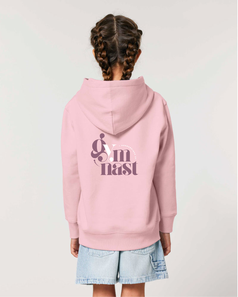 Kids Hoodie Gymnast Cotton Pink