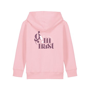 Kids Hoodie Gymnast Cotton Pink