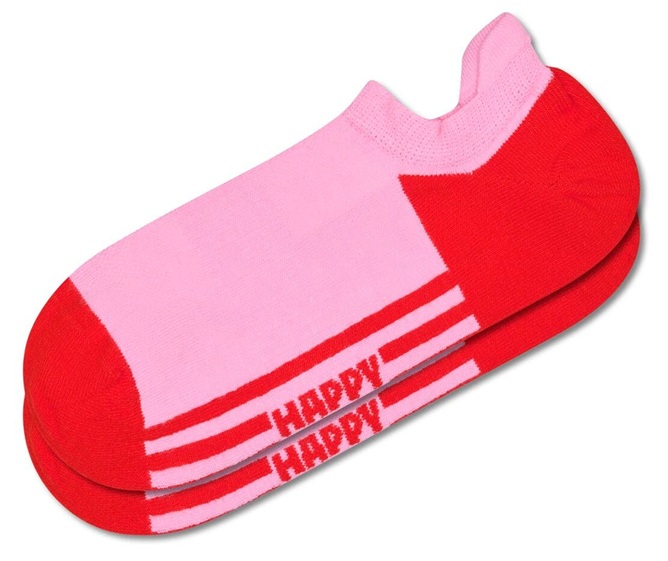 Happy Socks Pink Extra Cool No Show Sock