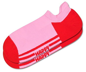 Happy Socks Vaaleanpunainen Extra Cool No Show -sukka