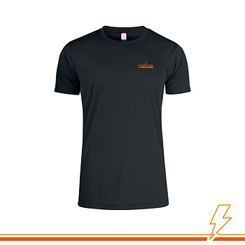 Elinstallera T-shirt funktion - Svart ink. tryck