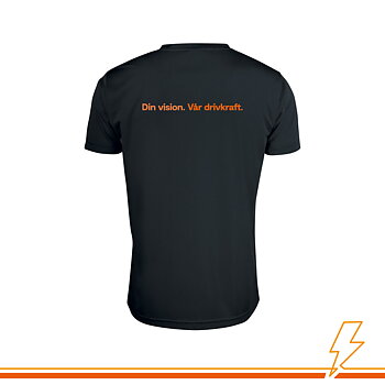 Elinstallera T-shirt funktion - Svart ink. tryck
