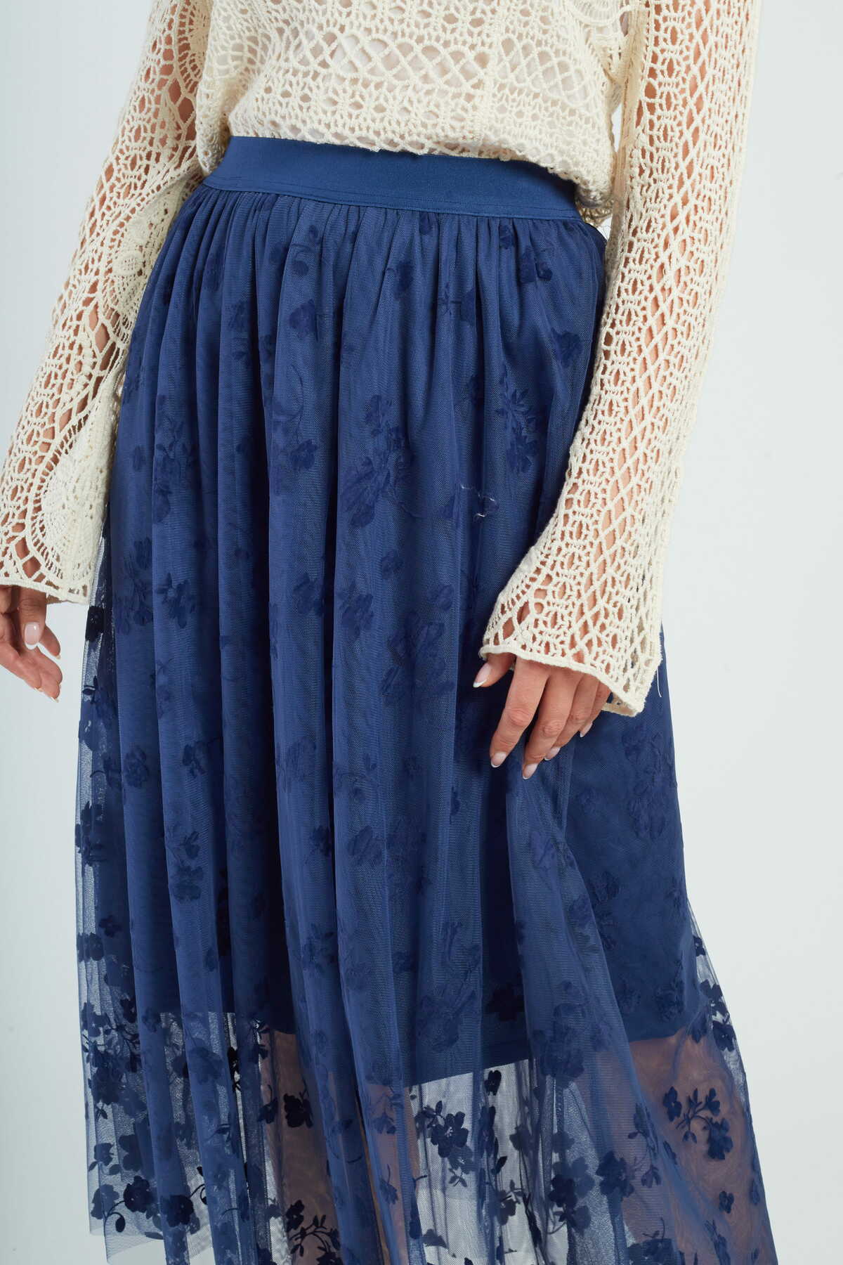 Derhy  - Daisy Long Skirt Marin - 5