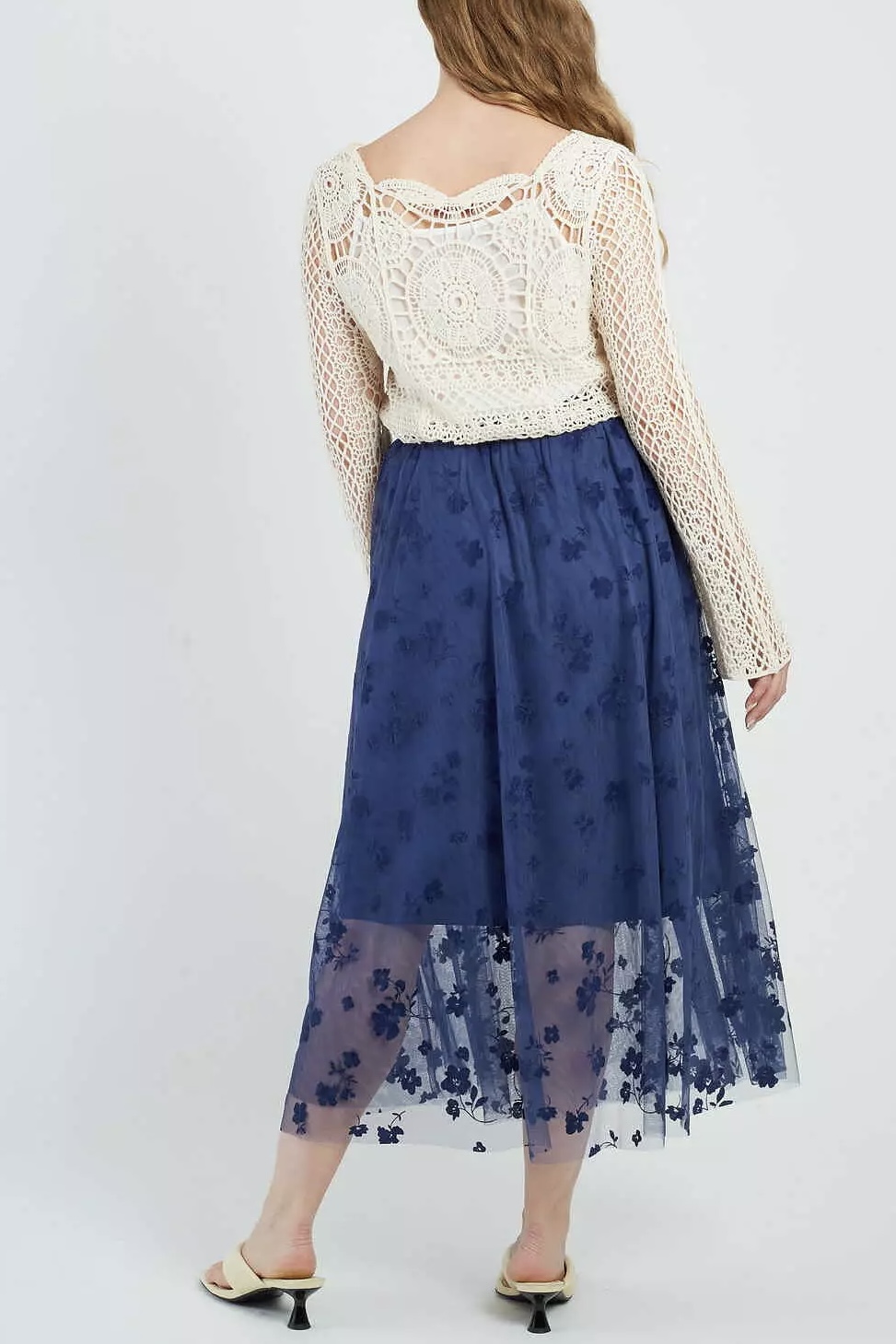 Derhy  - Daisy Long Skirt Marin - 4