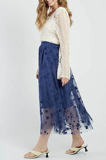 Derhy  - Daisy Long Skirt Marin