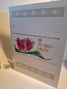 Äldre gratulationskort -50-årsdagen
