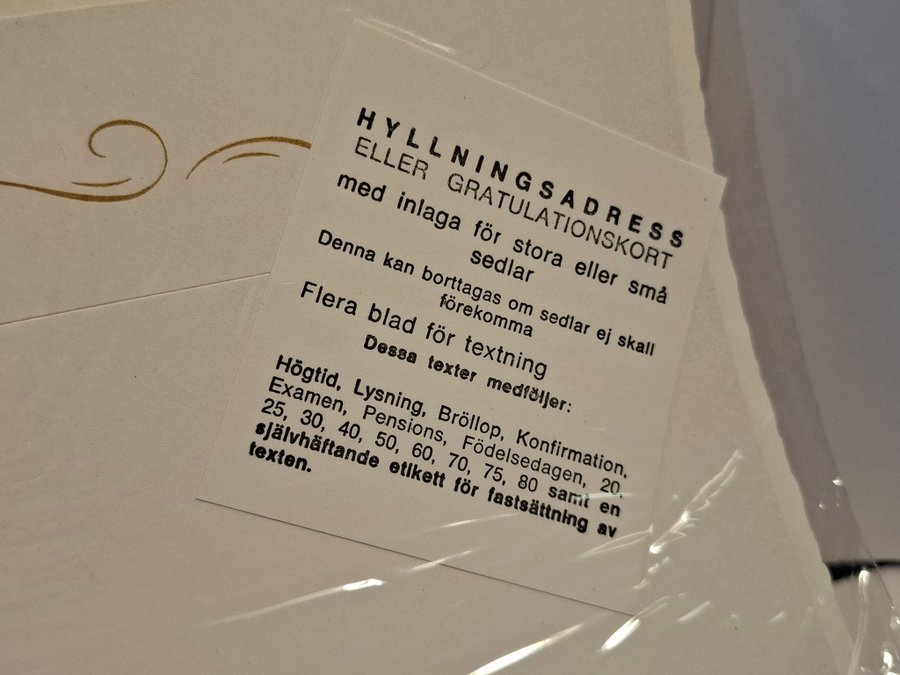 Äldre gratulationskort -Flexibelt - 2