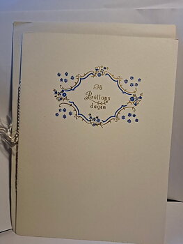 Äldre gratulationskort -Bröllopsdagen