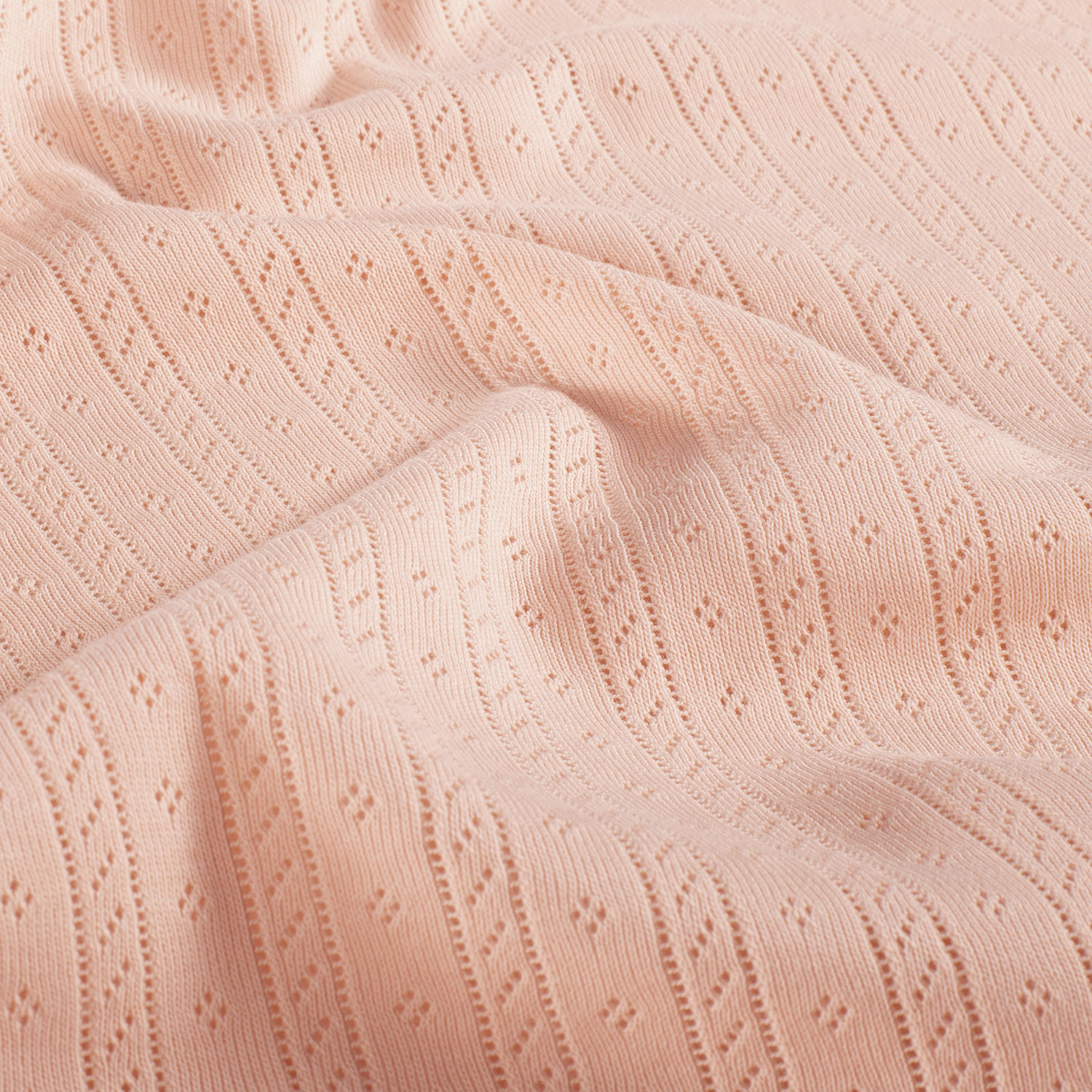 POINTELLE STRIPE N DOTS - PALE OLD PINK