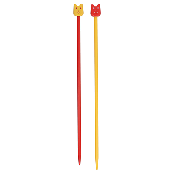 Parstickor  4,0 Pony 18 cm plast 61659