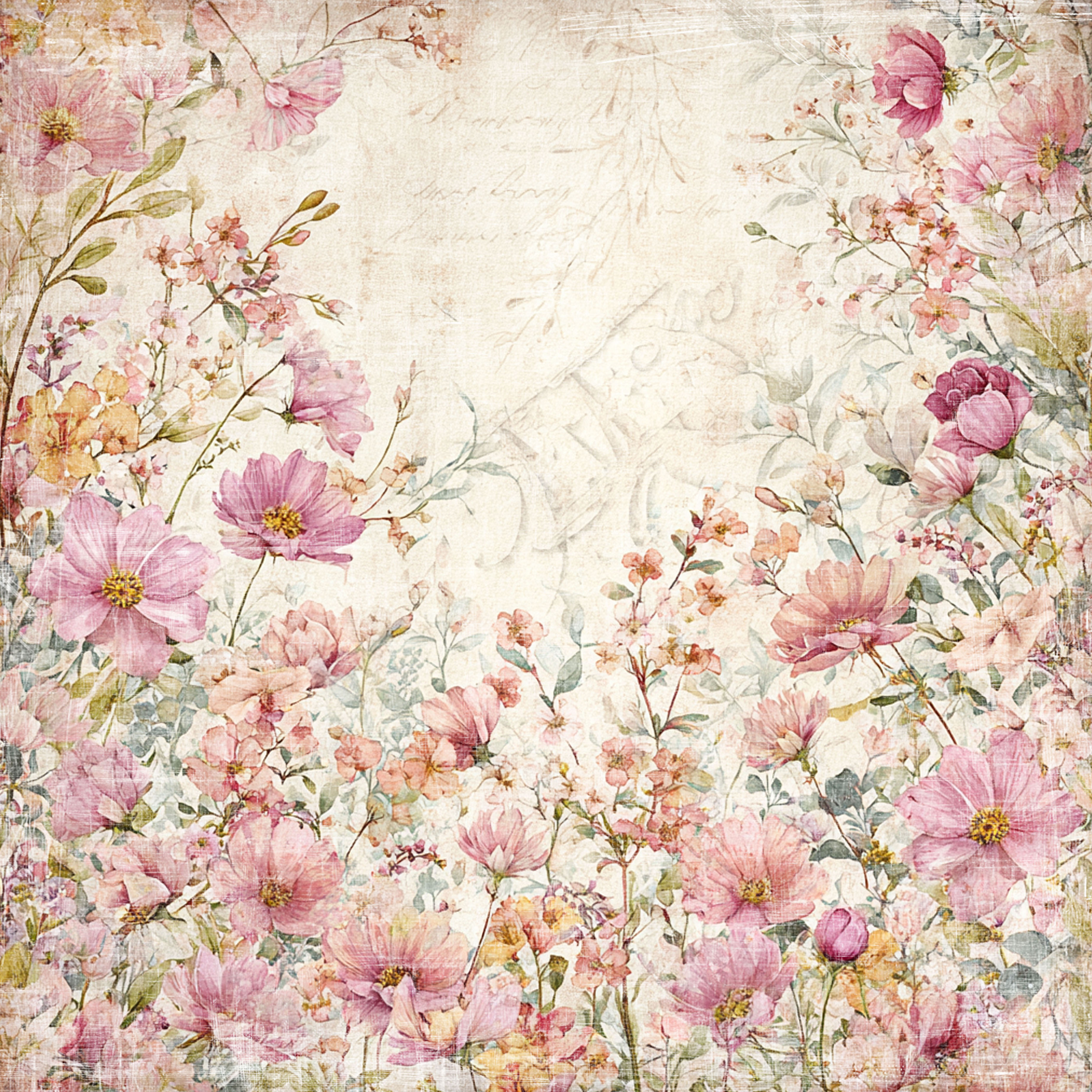 Pappersark set - Hello spring 6x6 - 8