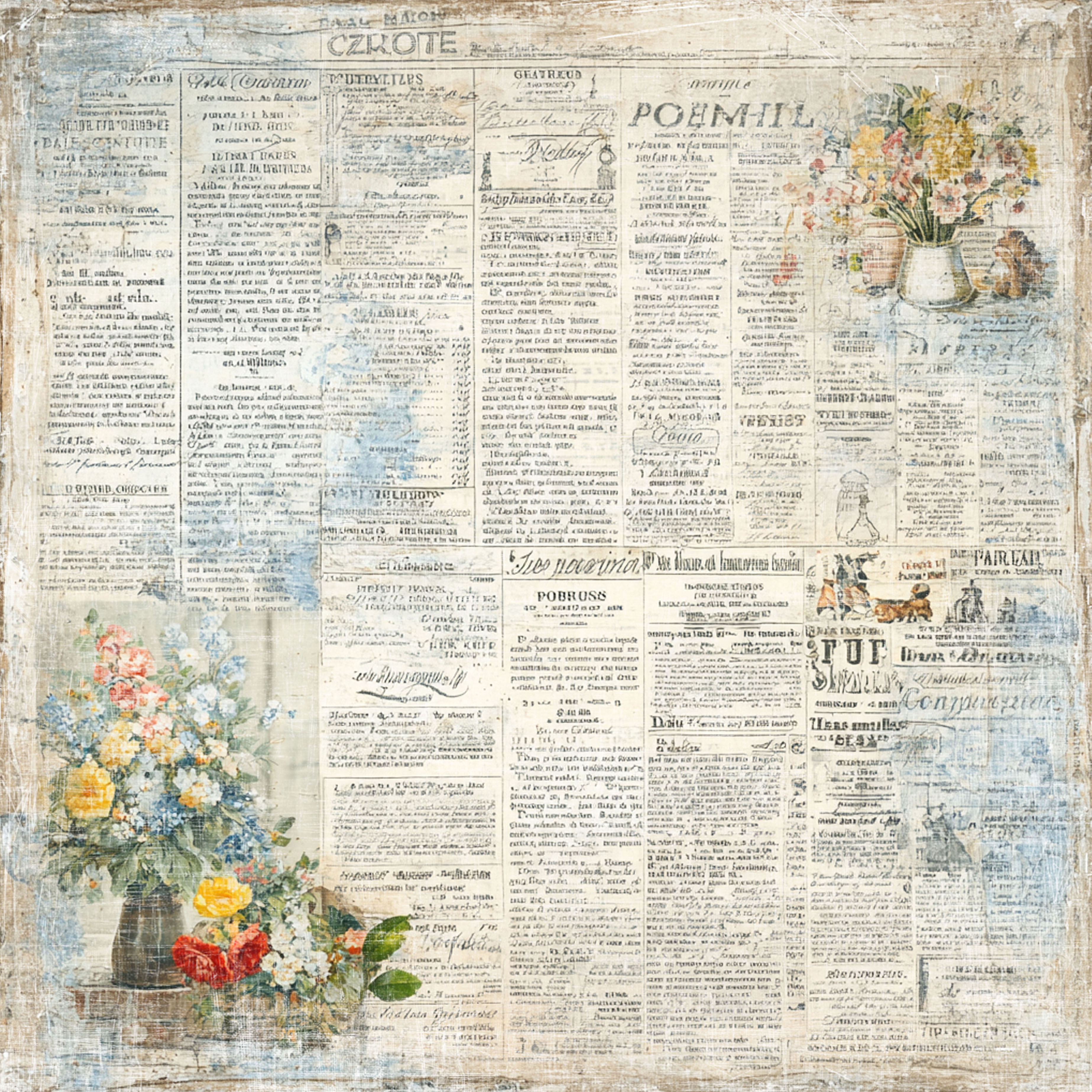 Pappersark set - Hello spring 8x8 - 3