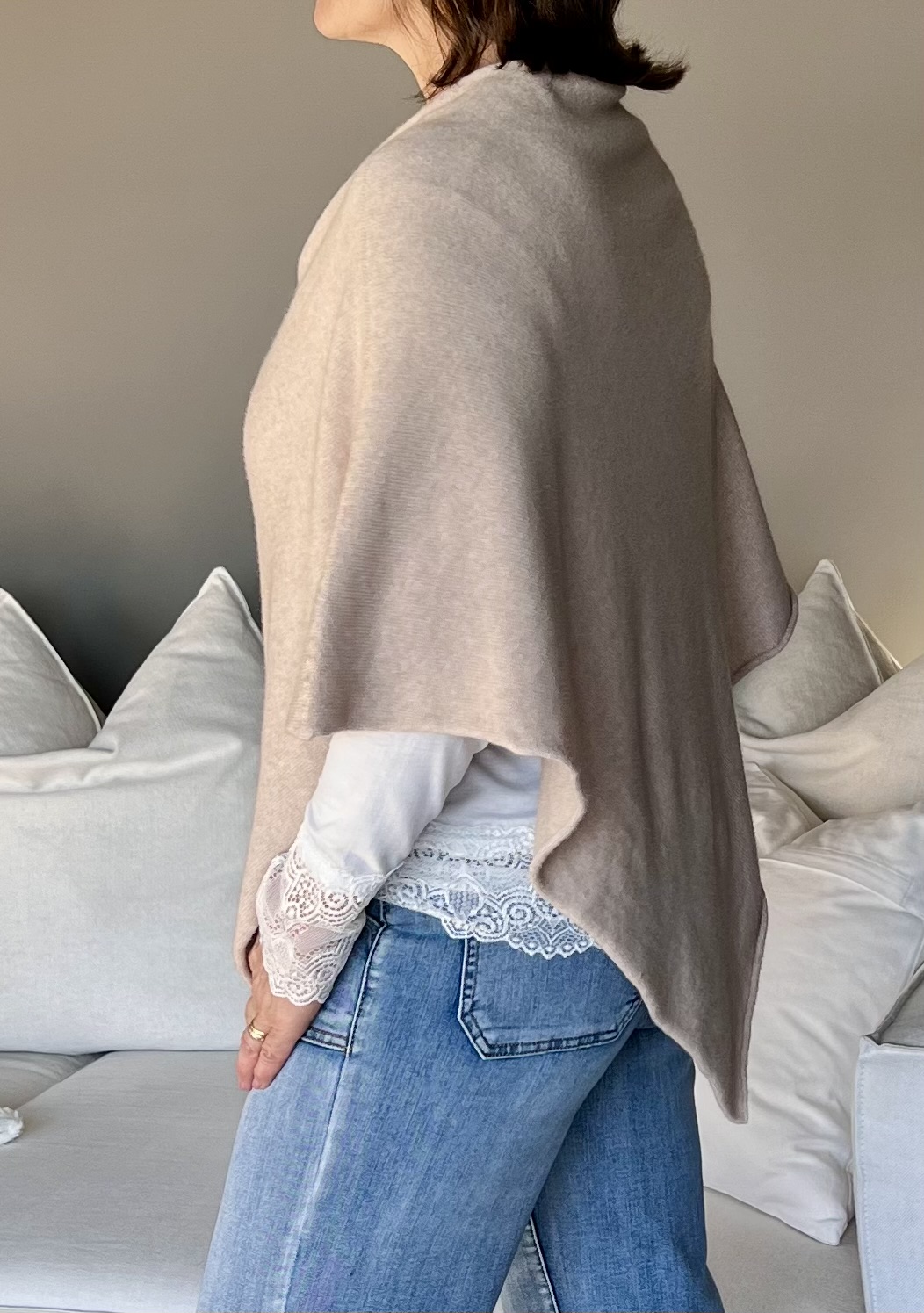 Train of Trend Poncho Beige - 4