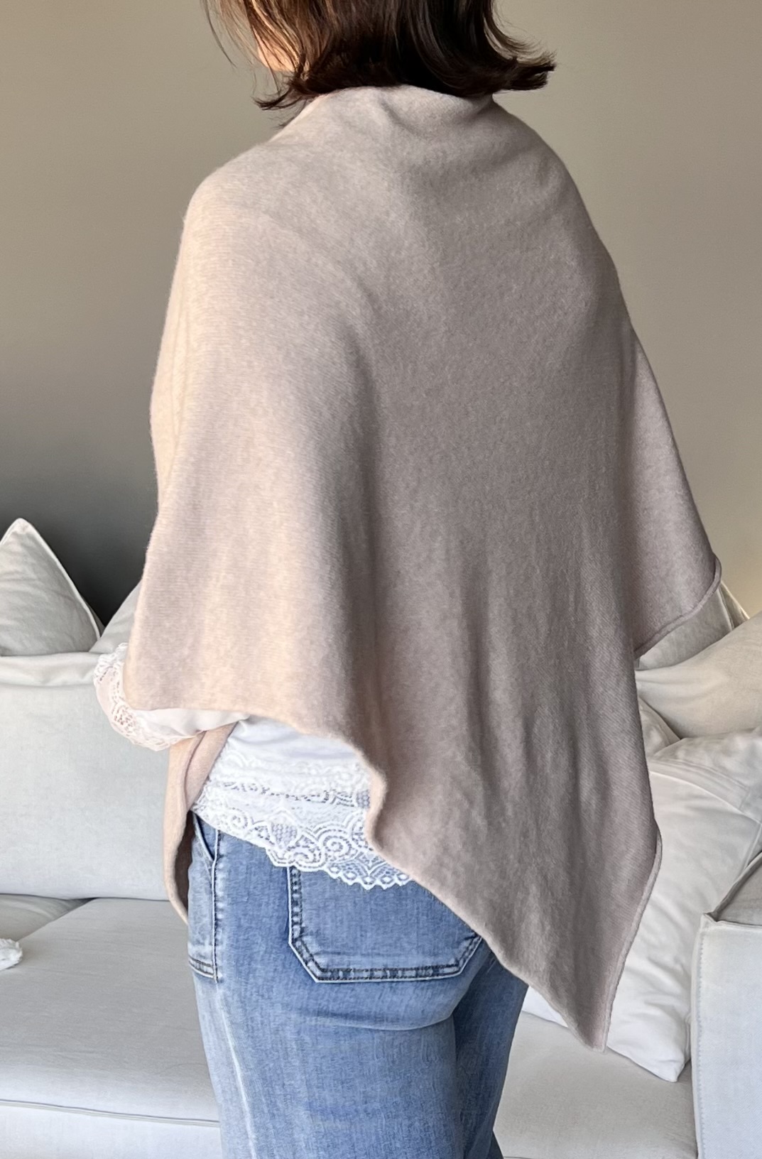 Train of Trend Poncho Beige - 5