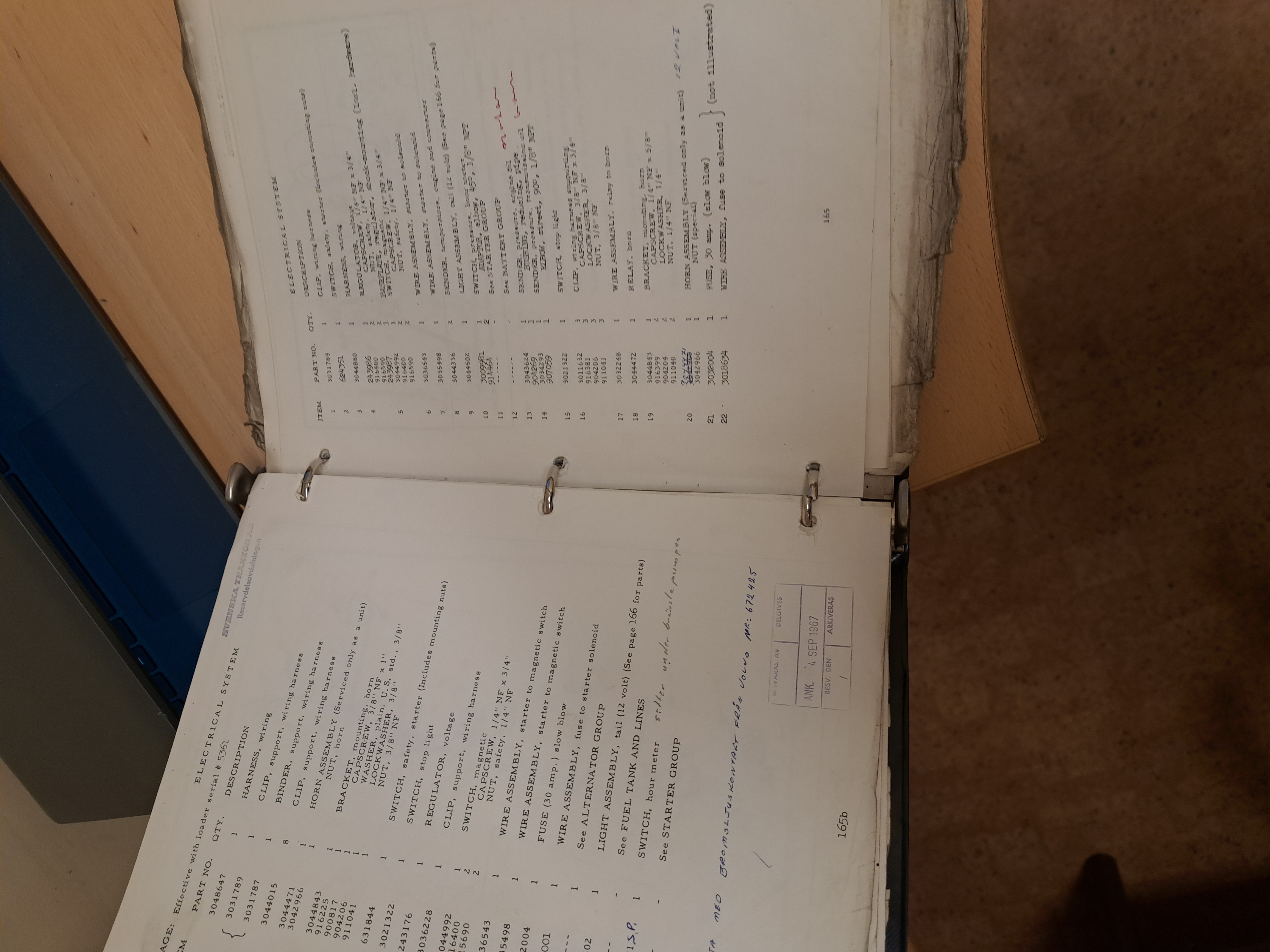 Parts catalogue - 5