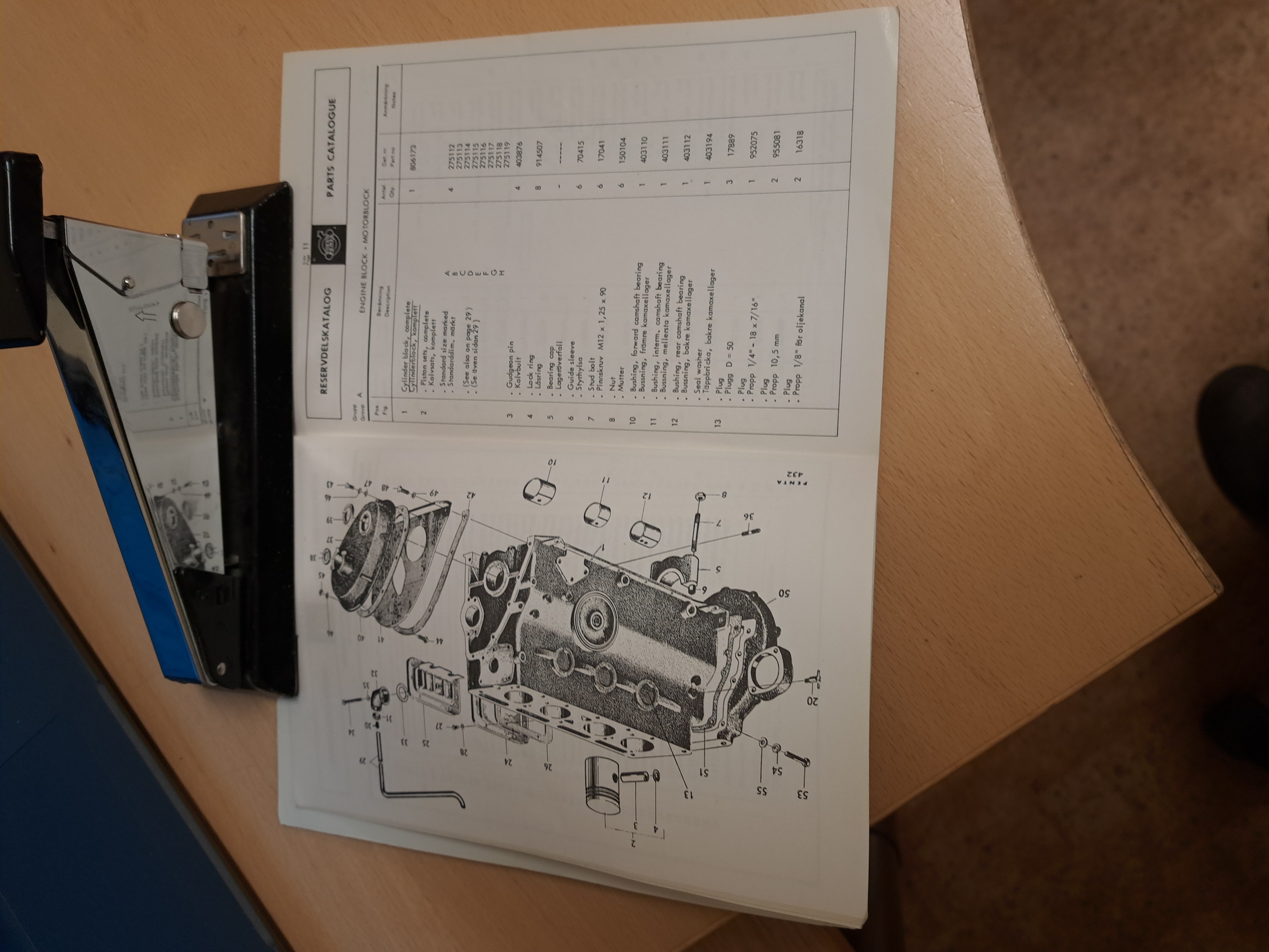 Parts catalogue - 2