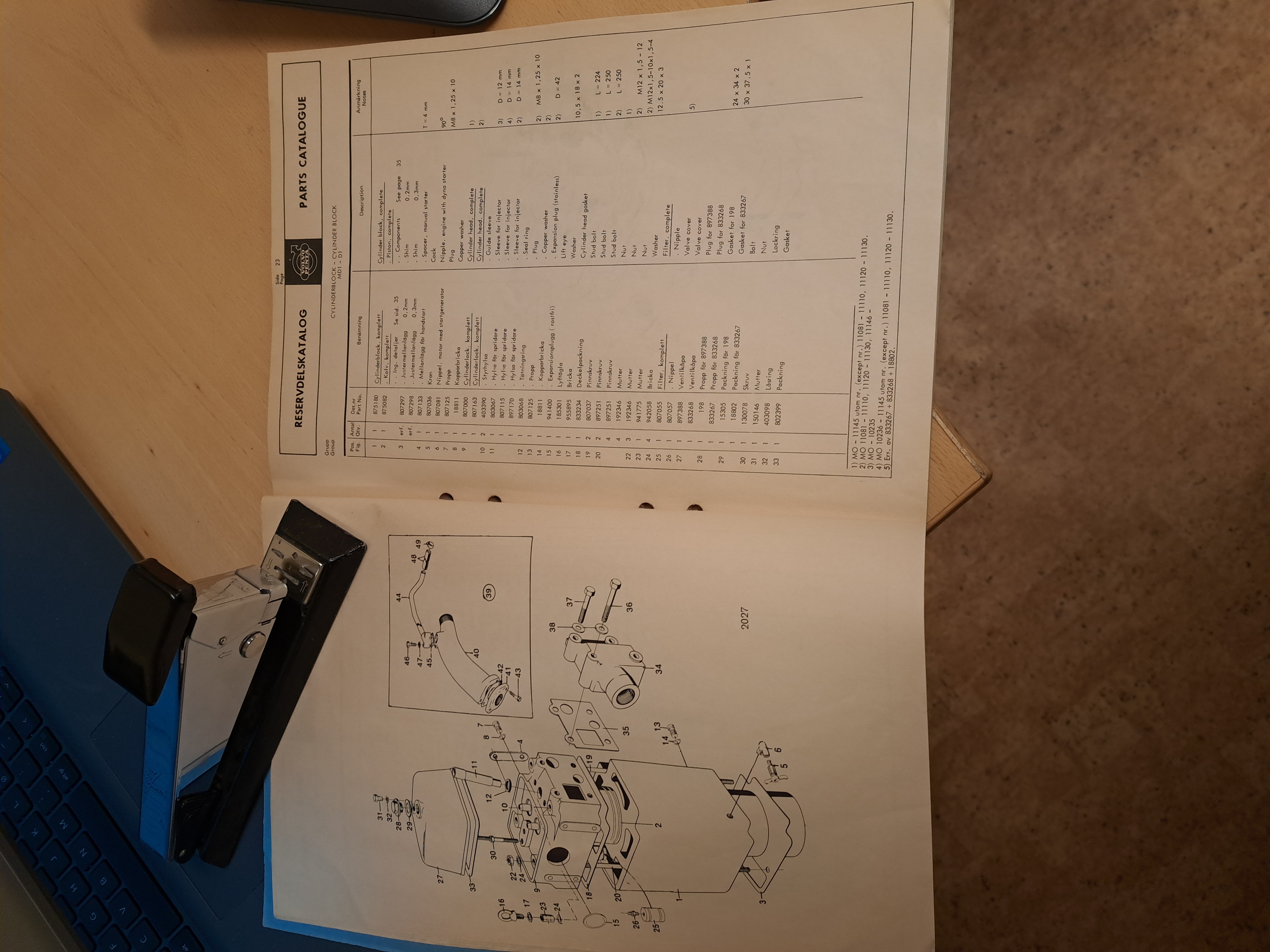 Parts catalogue - 2