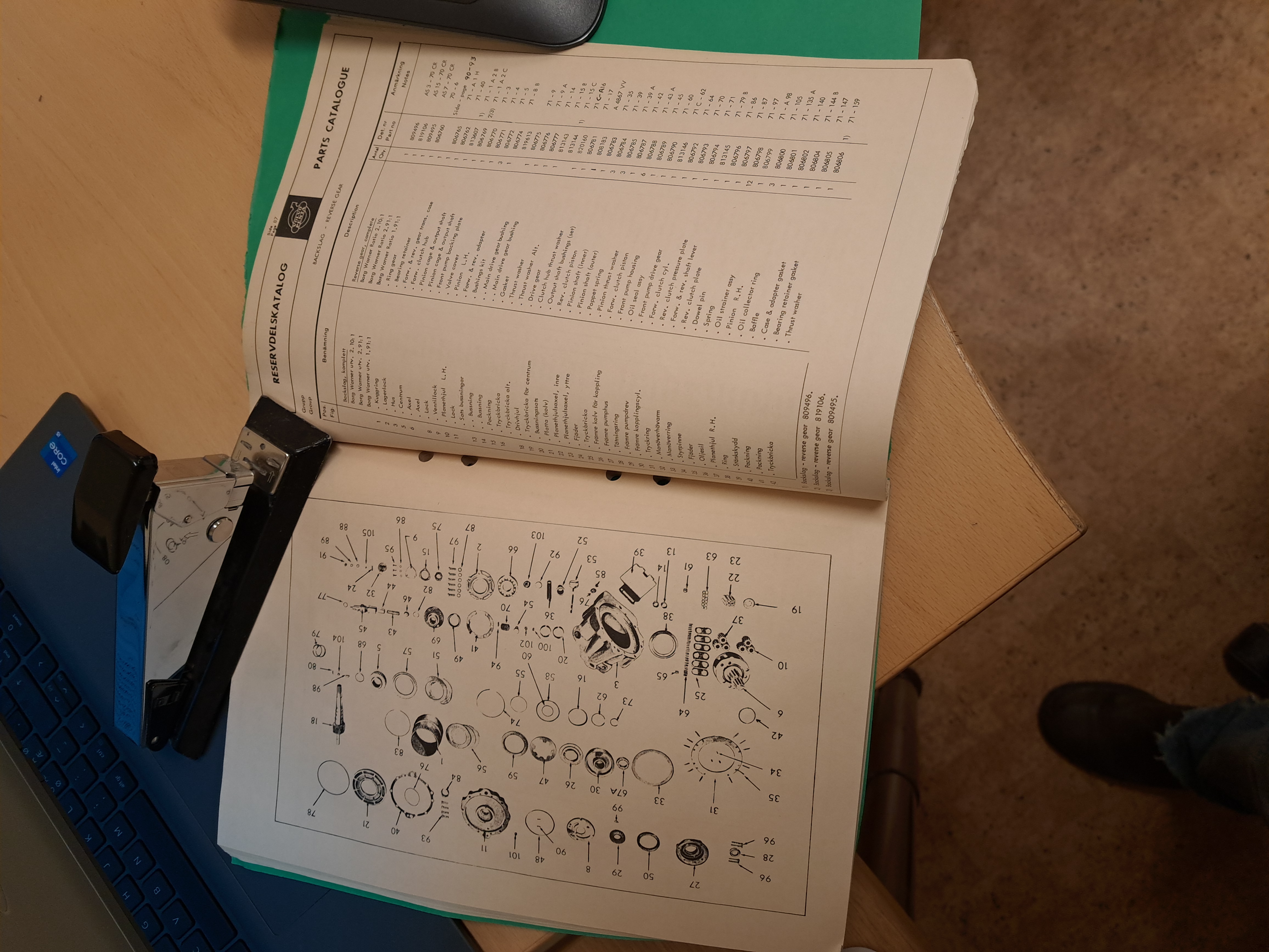 Parts catalogue - 2