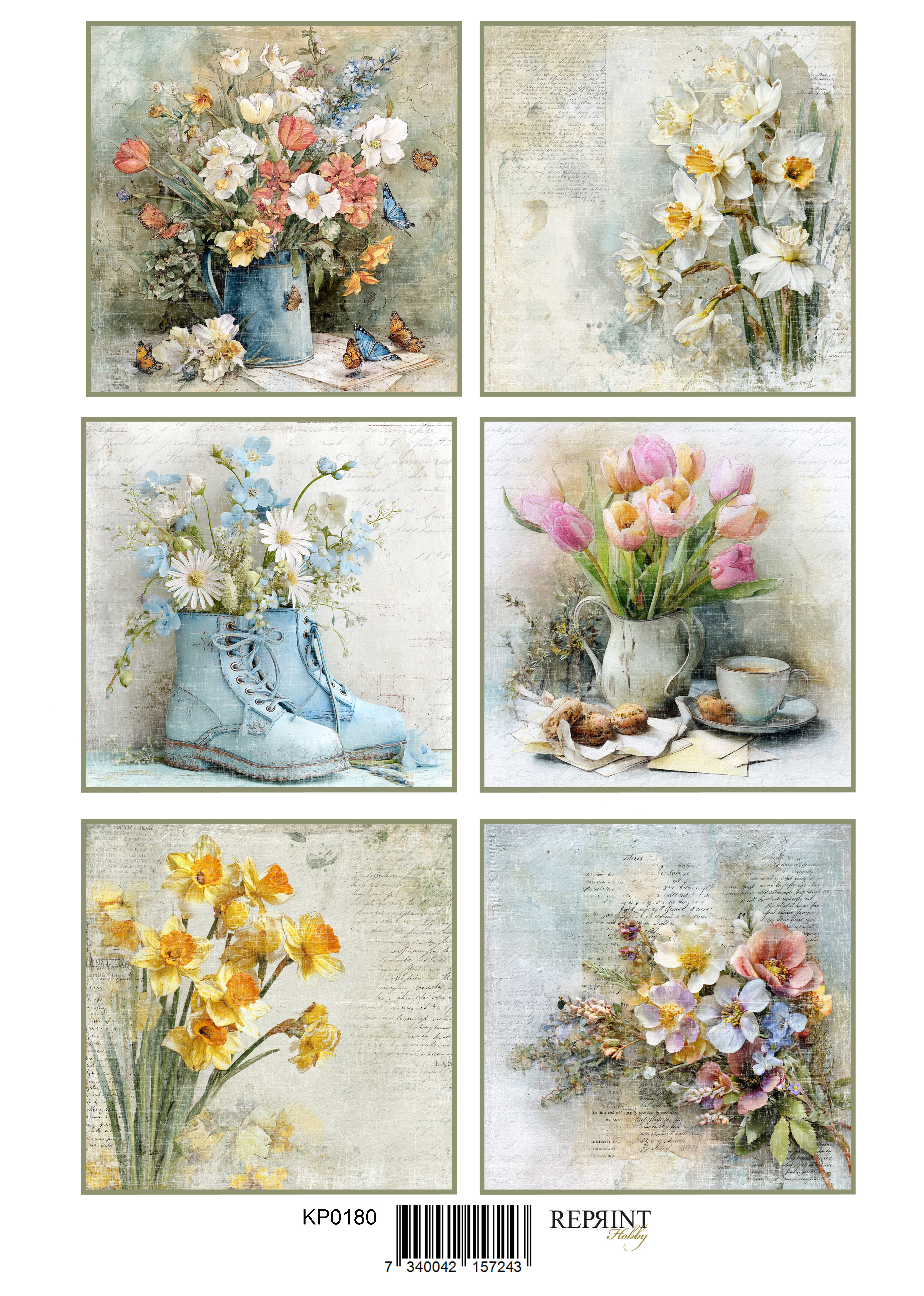 Klippark - Hello Spring Flowers A4