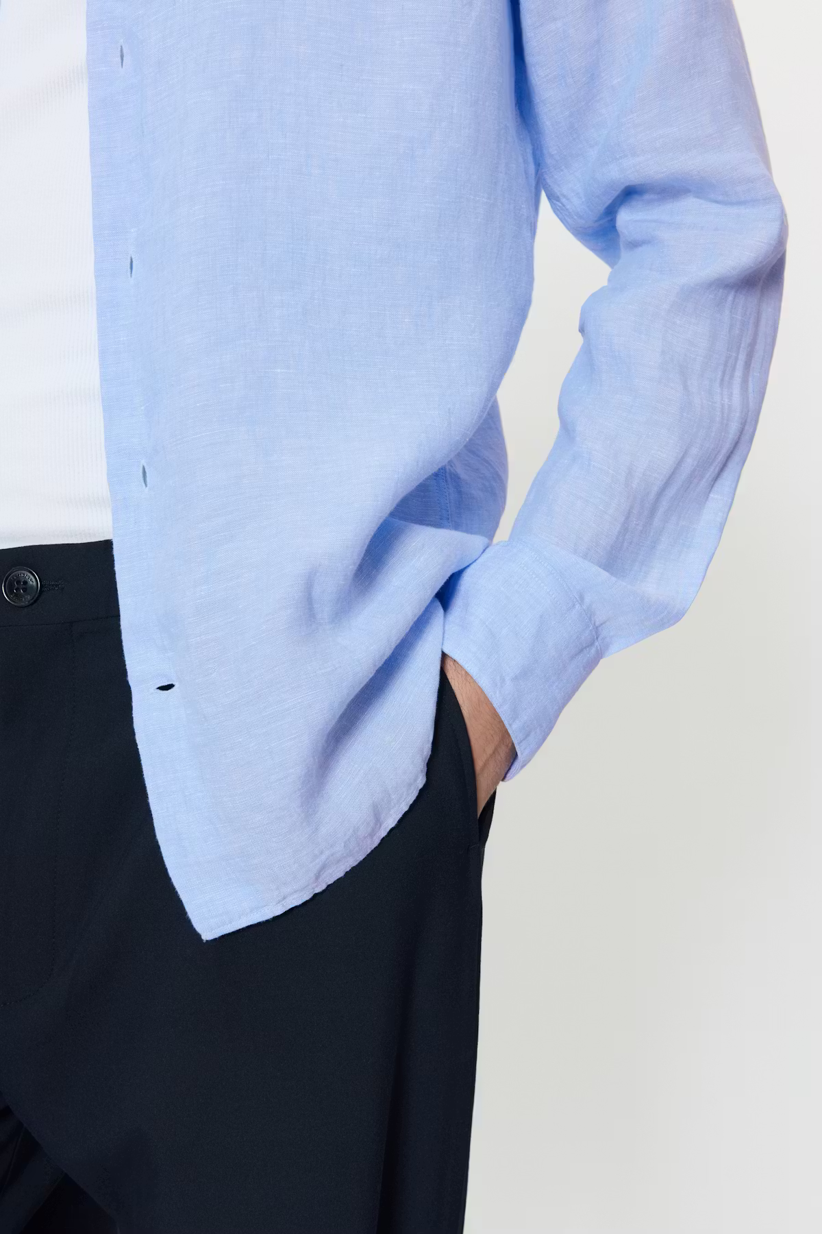 Matinique - Marc Linen Shirt - Chambray Blue - 3