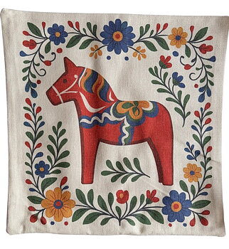 Pillowcase - Classic Dala Horse