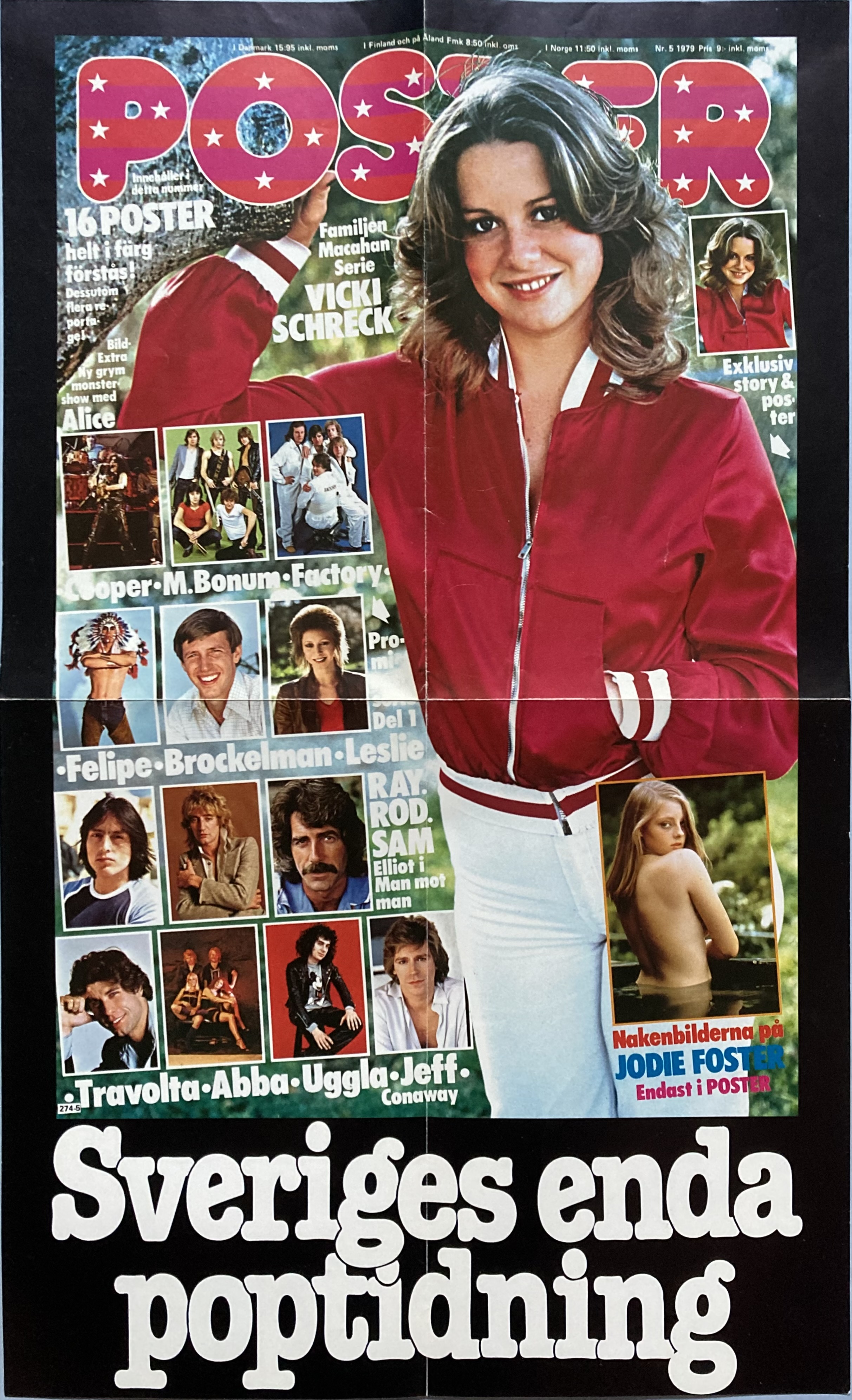 Tidningen POSTER nr 5 - VICKI SCHRECK Löpsedel (1979)  - 2